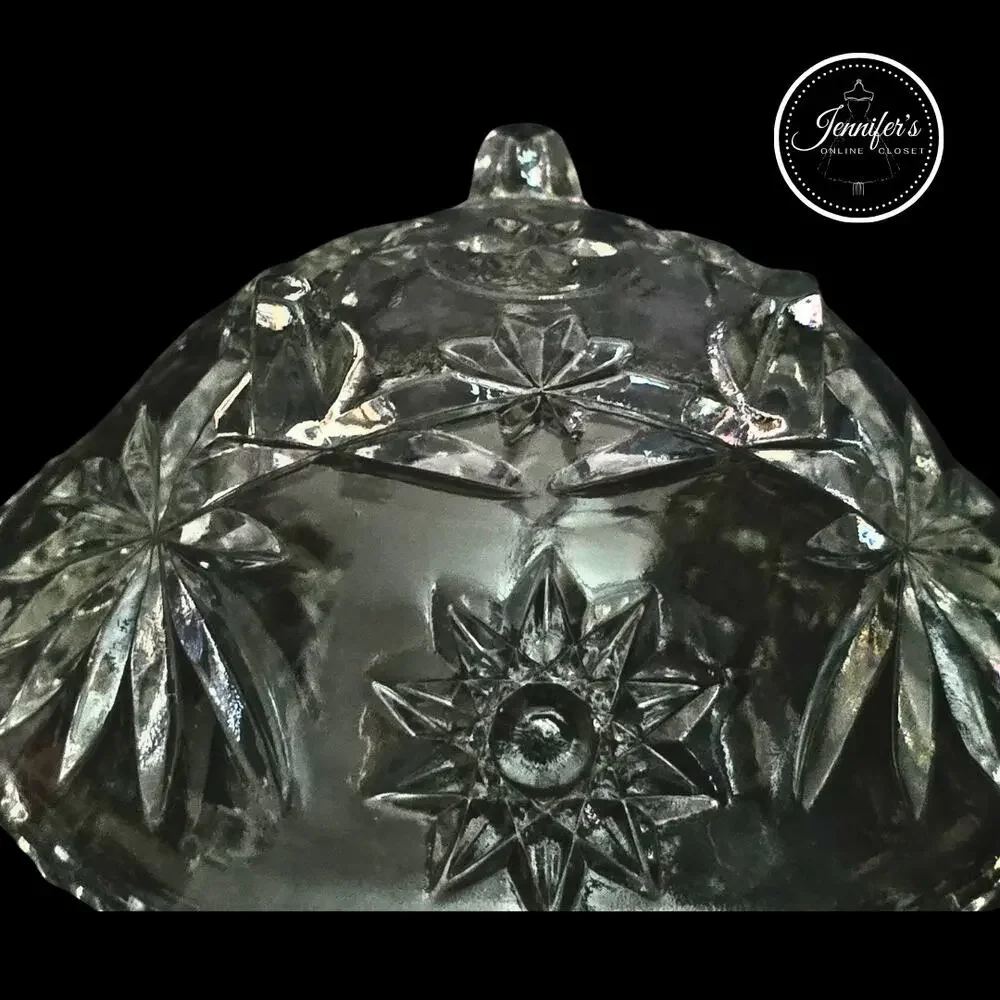 Anchor Hocking Vintage 60'/70's Clear Glass Bon-Bon Dish or Candy Dish